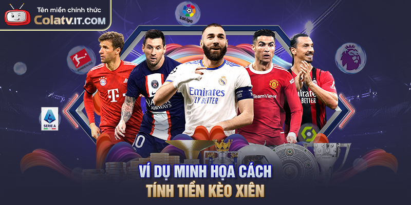 Ví dụ minh họa cách tính tiền kèo xiên